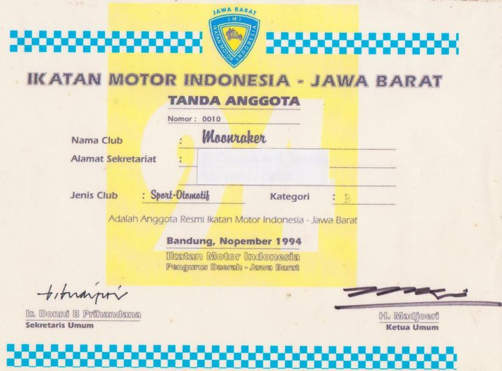 Kartu Anggota 1980